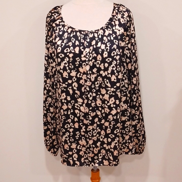 Ann Taylor Factory Animal Print Pull On Blouse- Sz. XL - Picture 8 of 8